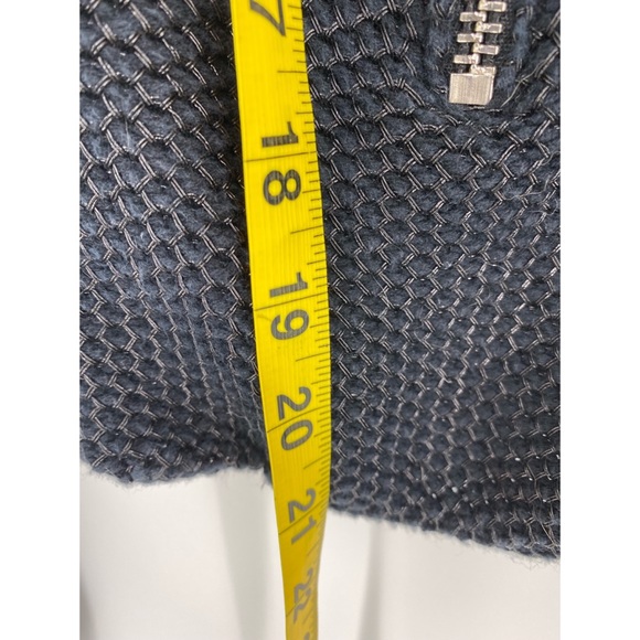 Maje Black Cotton Knit Moto Blazer Sweater - Picture 8 of 8